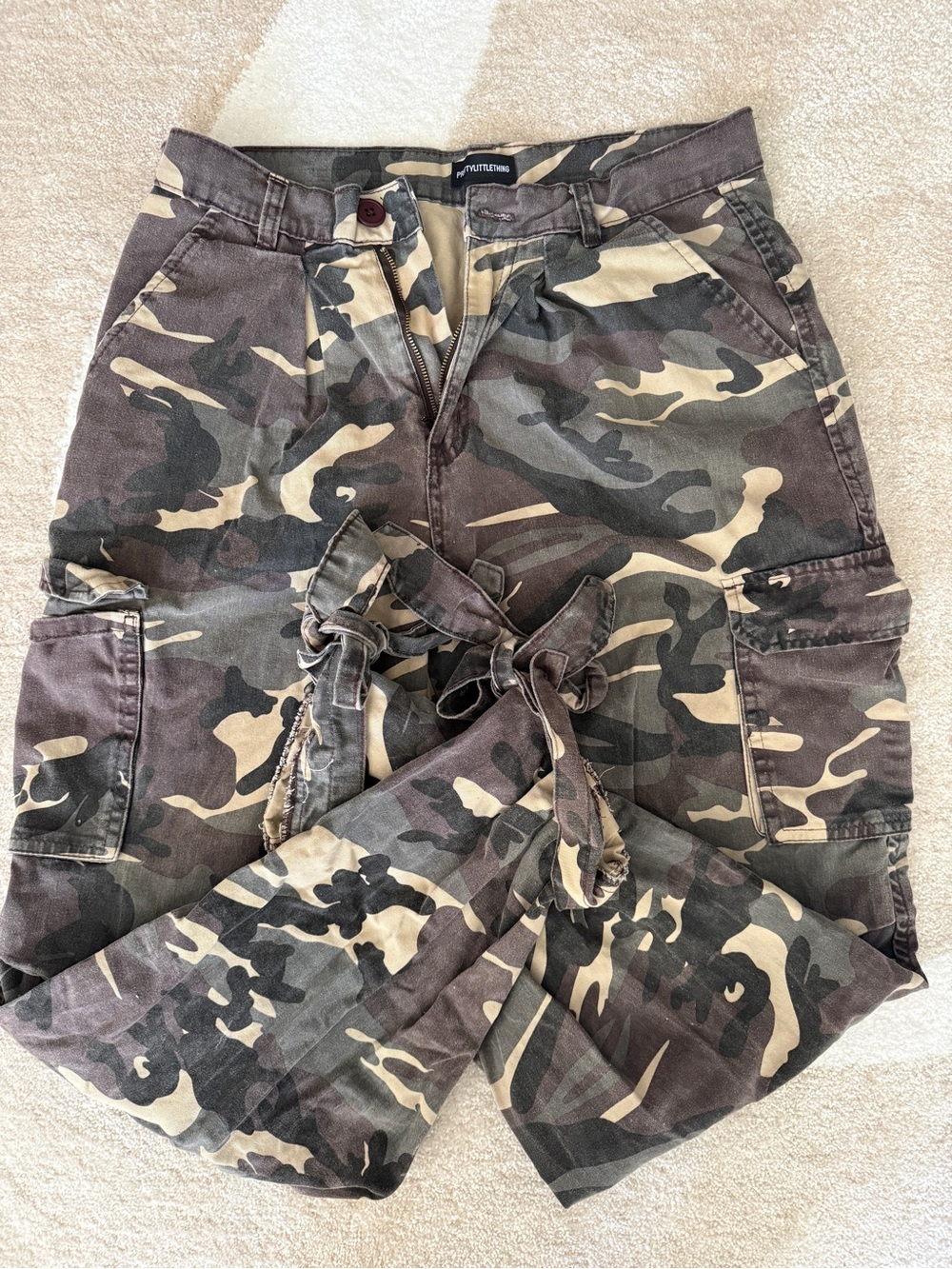 Camo cargo Pants -Olive Camouflage